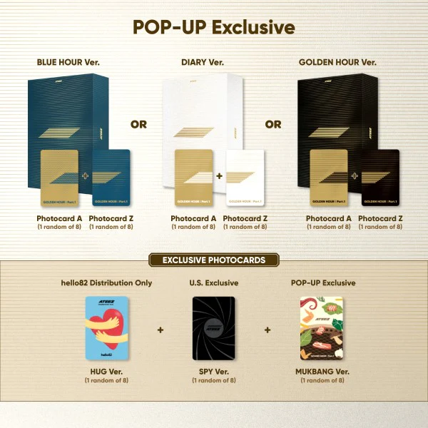 ATEEZ - GOLDEN HOUR : Part.1 [10th Mini Album - POP-UP Exclusive Ver.] - Image 5