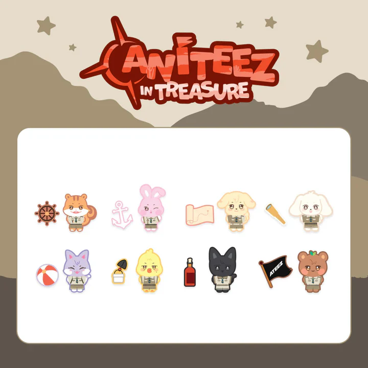 ATEEZ - Stitch Wappen Set [ANITEEZ IN TREASURE Official MD]