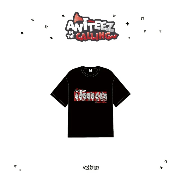 ATEEZ - T-Shirt (Black) [ANITEEZ IN THE CALLING Official MD]