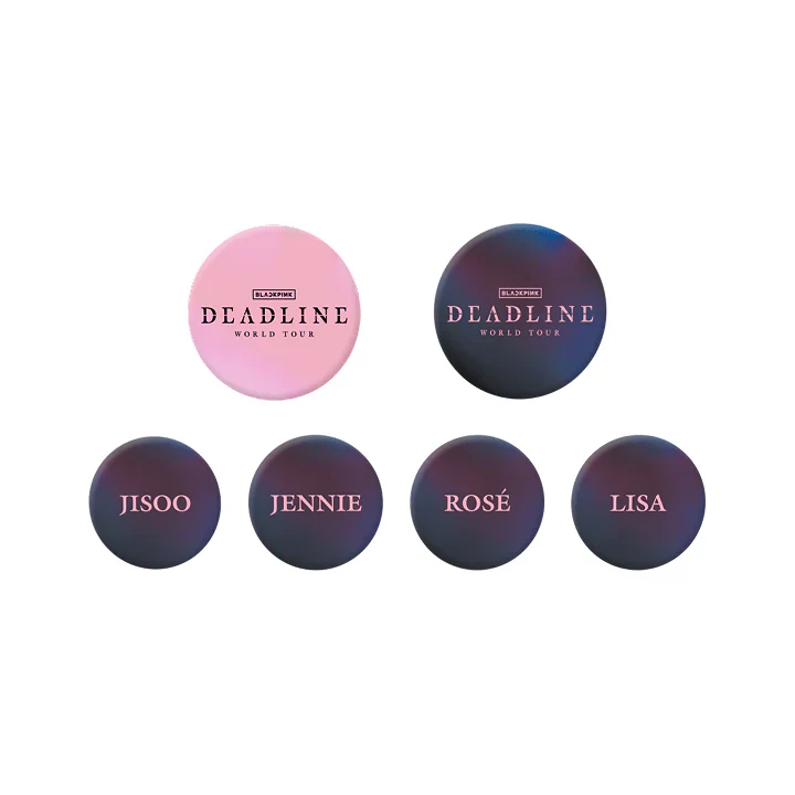 BLACKPINK - Pin Button Set ['DEADLINE' WORLD TOUR IN SEOUL Official MD]