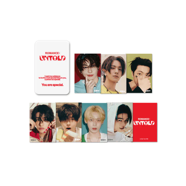 ENHYPEN - 3D Lenticular Mini Card & Tin Case Set [ROMANCE : UNTOLD Official MD]