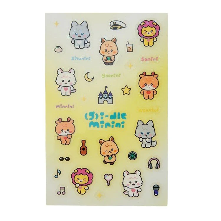 (G)I-DLE - Minini Clear Sticker Ver. 1 [KLAXON POP-UP Official MD]