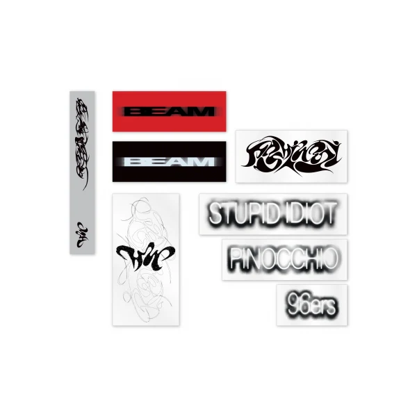 HOSHI X WOOZI - Laptop Sticker Set [1st Single Album 'BEAM' POP-UP Store Official MD]