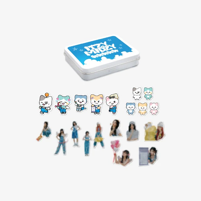 ITZY - Tin Case & Sticker Set [The 3rd Fan Meeting 'MIDZY's Cells' POP-UP Store Official MD]