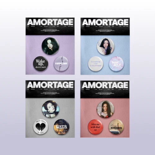 JISOO - Pin Badges [AMORTAGE Official MD]