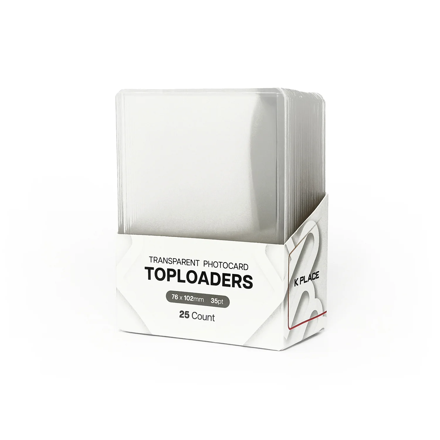 Transparent Photocard Toploaders, 76 x 102mm, 35pt [25 Count]