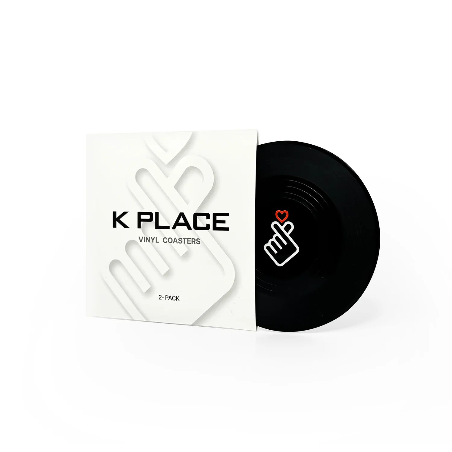 Vinyl Drink Coasters, 2-Pack