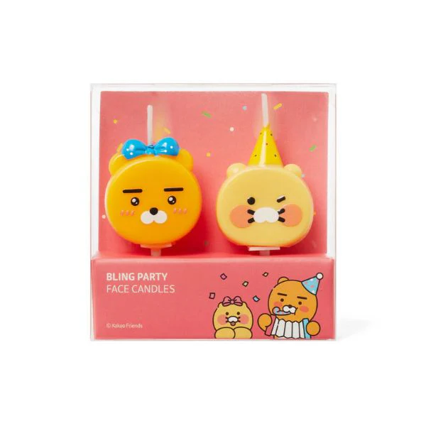 Kakao Friends - Bling Party 2P Face Candles [Ryan & Choonsik] - Image 3