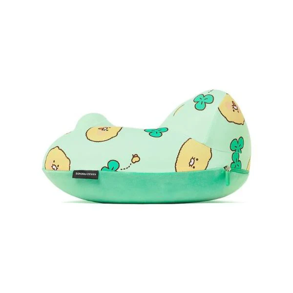 Kakao Friends - Compact Air Pump Neck Cushion & Pouch Set [Choonsik] - Image 2