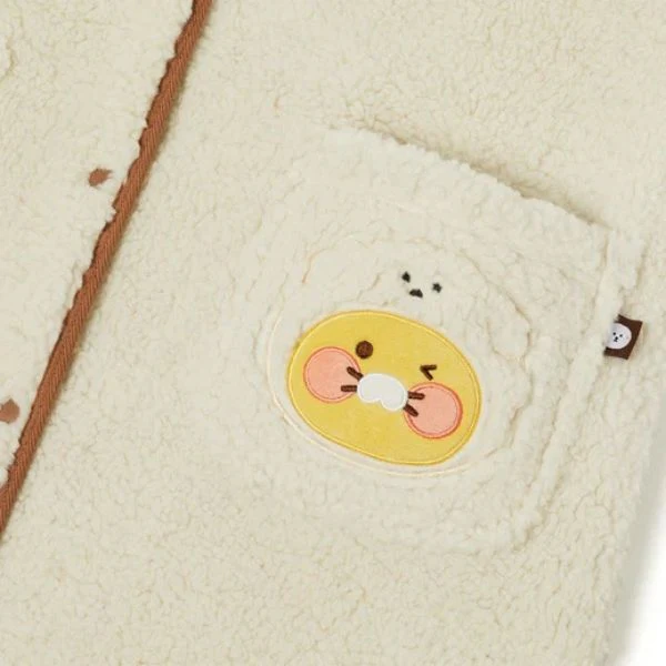 Kakao Friends - Floofy Friends Long Fleece Vest [Choonsik] - Image 5