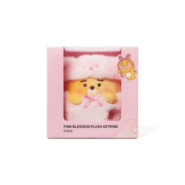 Kakao Friends - Pink Blossom Plush Keyring & Photocard Set - Image 5