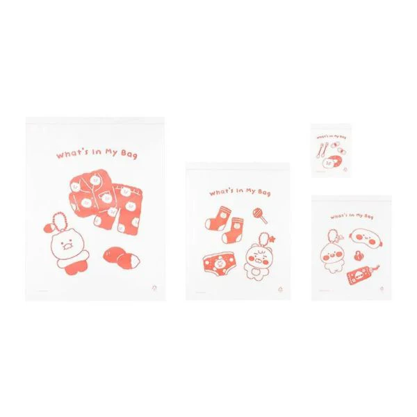 Kakao Friends - Travel Zipper Bag 22P Set [Friends] - Image 2