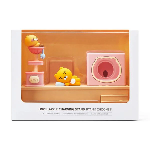 Kakao Friends - Triple Apple Charging Stand [Ryan & Choonsik] - Image 5