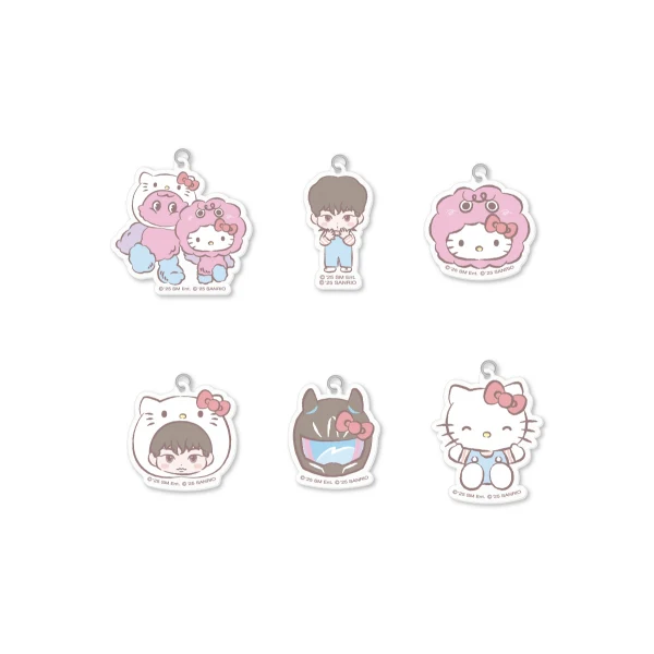 KEY - DIY Keyring Acrylic Charm [Hello Kitty X KEY POP-UP Store Official MD]