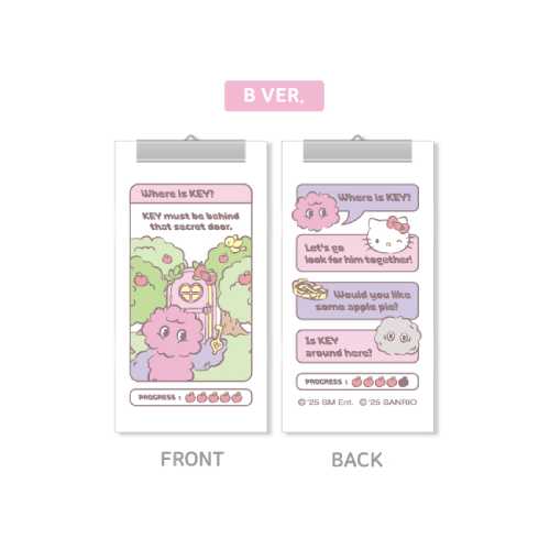 KEY - DIY Keyring Label Charm [Hello Kitty X KEY POP-UP Store Official MD] - Image 3