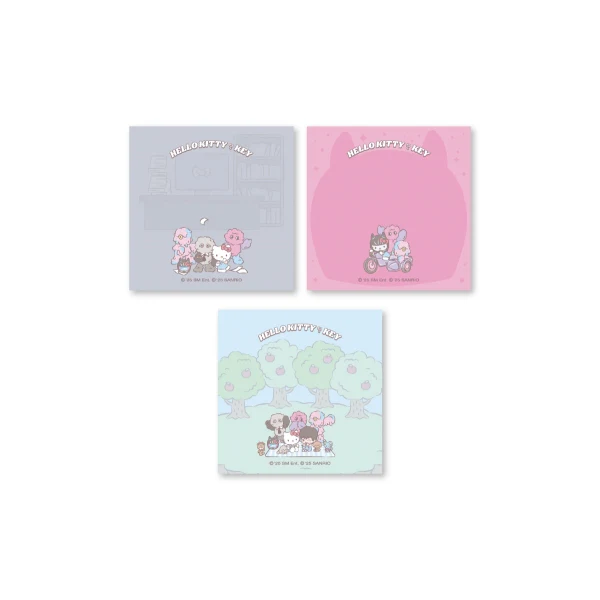 KEY - Memo Pad Set [Hello Kitty X KEY POP-UP Store Official MD]