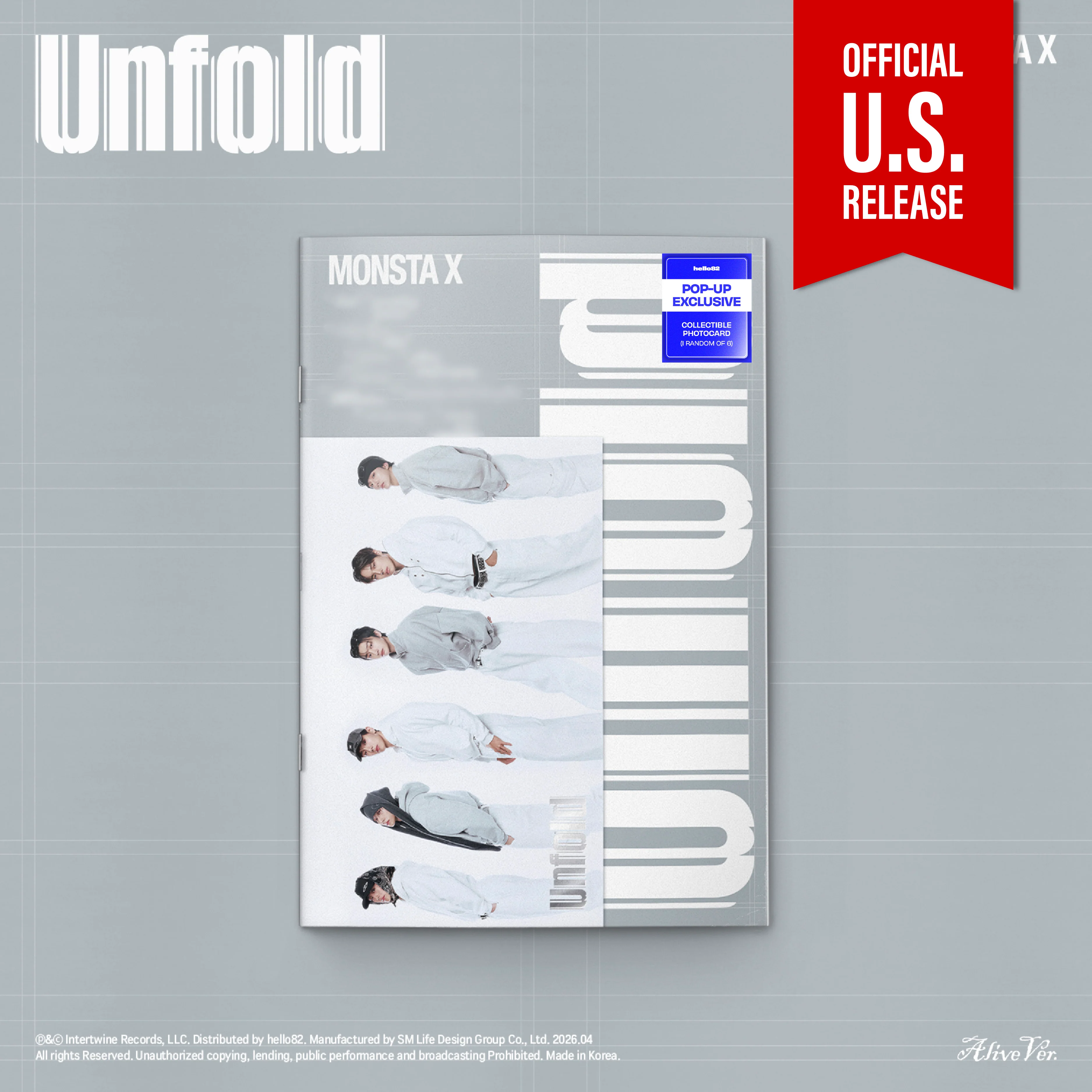 [PRE-ORDER] MONSTA X - Unfold [3rd English Album - POP-UP Exclusive Ver.] - Image 4