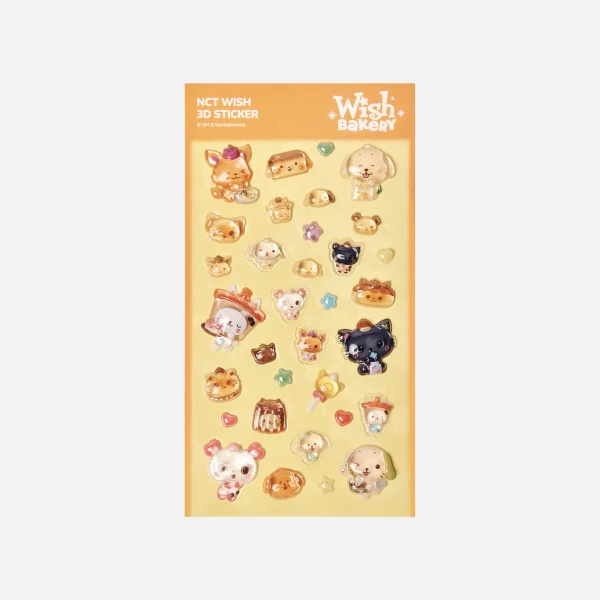 [PRE-ORDER] NCT WISH - 3D Sticker [WISH BAKERY Pop-Up Official MD]