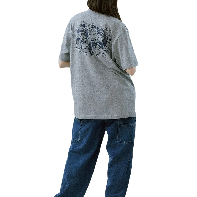 NewJeans - T-Shirt (Melange Gray) [NJ x MURAKAMI] - Image 2