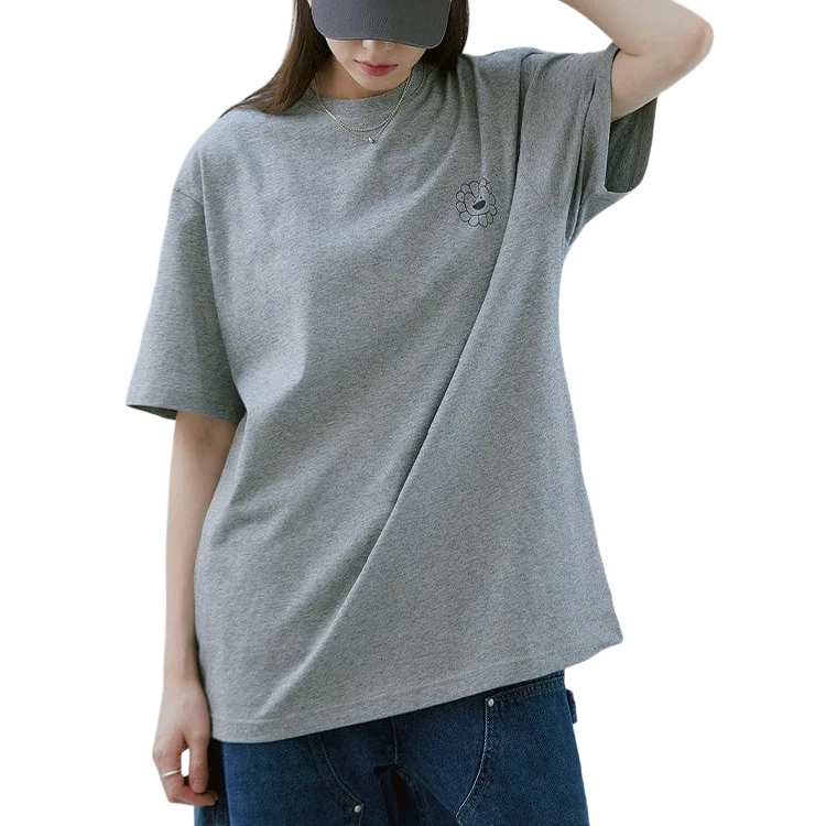 NewJeans - T-Shirt (Melange Gray) [NJ x MURAKAMI] - Image 3