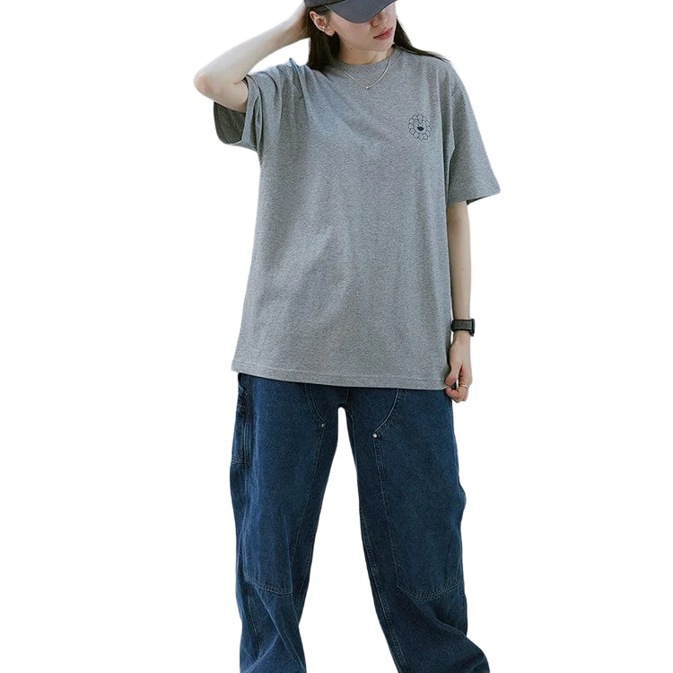 NewJeans - T-Shirt (Melange Gray) [NJ x MURAKAMI] - Image 4
