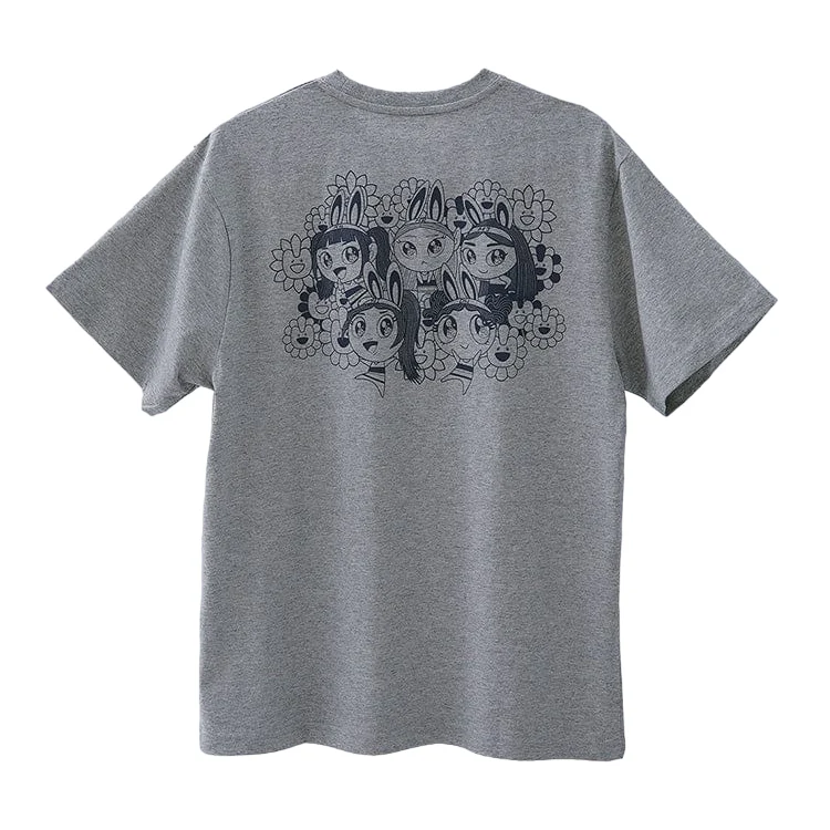 NewJeans - T-Shirt (Melange Gray) [NJ x MURAKAMI] - Image 8