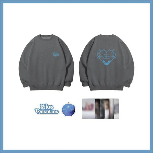 NMIXX - Sweatshirt & DIY Patch Set [Blue Valentine POP-UP Official MD]