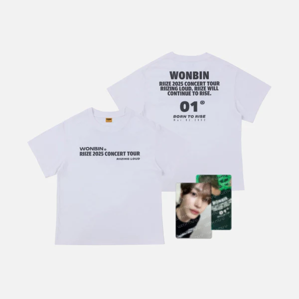 RIIZE - T-Shirt Set (White) [2025 RIIZE CONCERT TOUR 'RIIZING LOUD' Official MD]