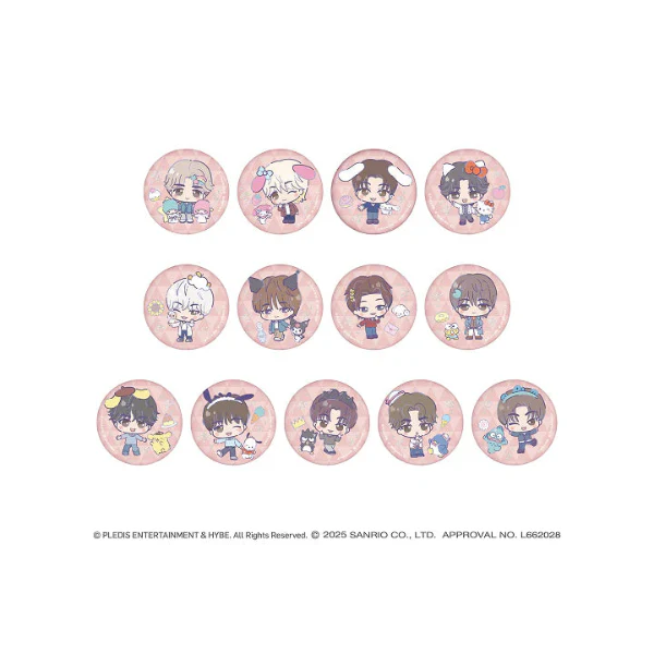 SEVENTEEN - Can Badge (Random) [SEVENTEEN x SANRIO CHARACTERS Collaboration Official MD]