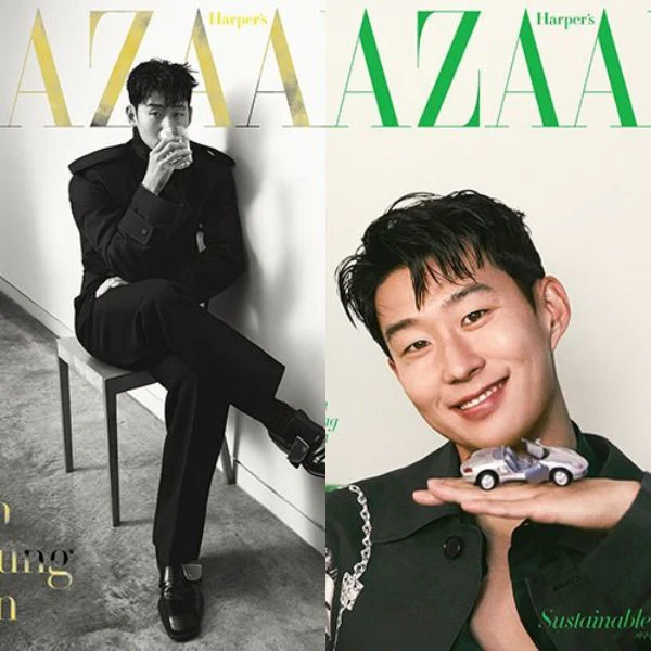 Son Heung Min and Jun Ji Hyun Cover - Harper's BAZAAR [April 2024] - Image 6