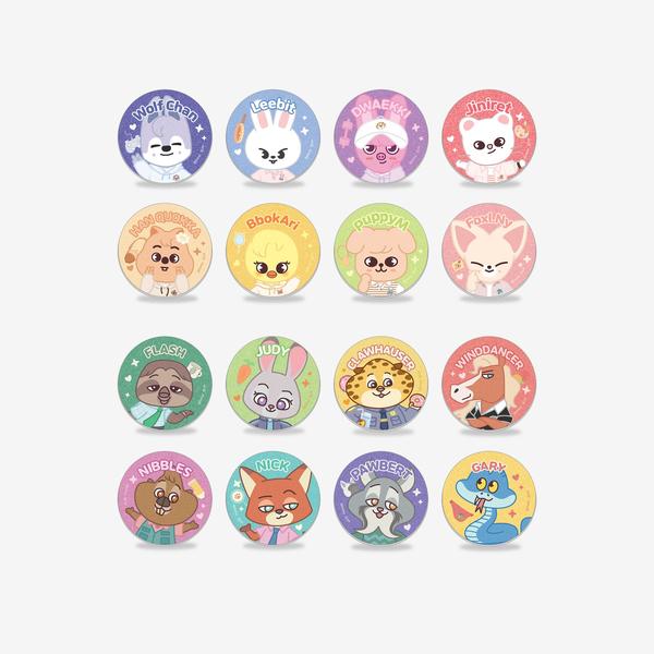 Stray Kids - Secret Glitter Can Badge [SKZOO X ZOOTOPIA 2 POP-UP Store Official MD]