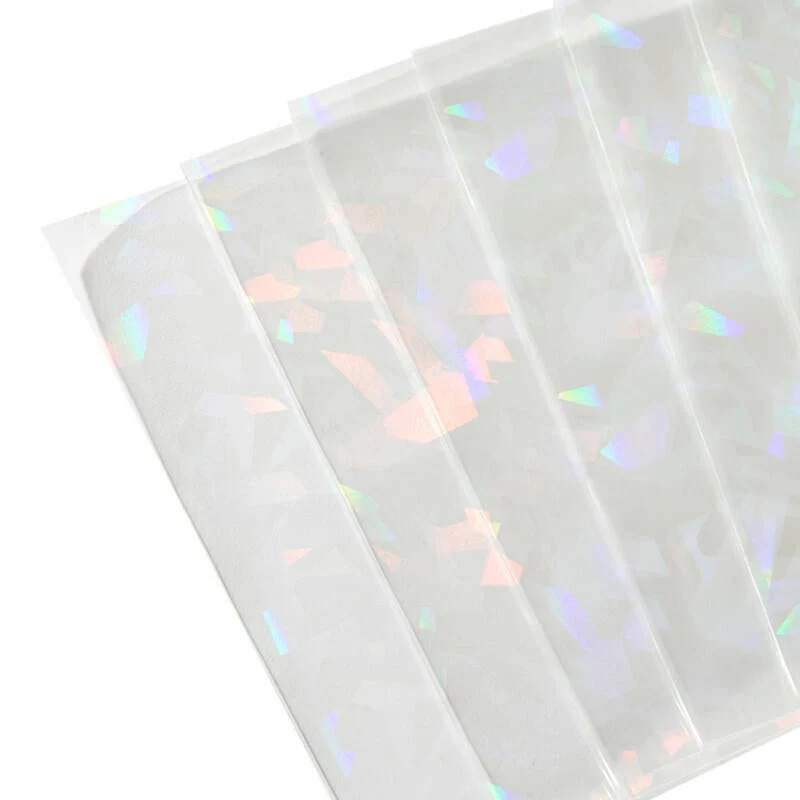 Transparent Holographic Photocard Sleeve - Geometric (10 Count) - Image 2
