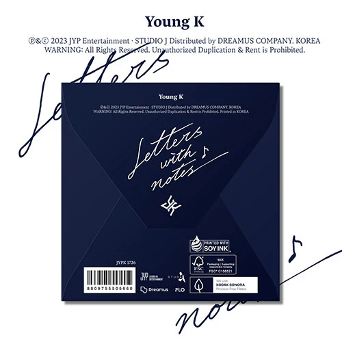 Young K - Letters with notes [1st Full Album - Digipack Ver.]