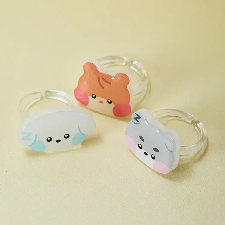 ZEROBASEONE - zeroni FLUFFY Wonderland Random Acrylic Ring - Image 3