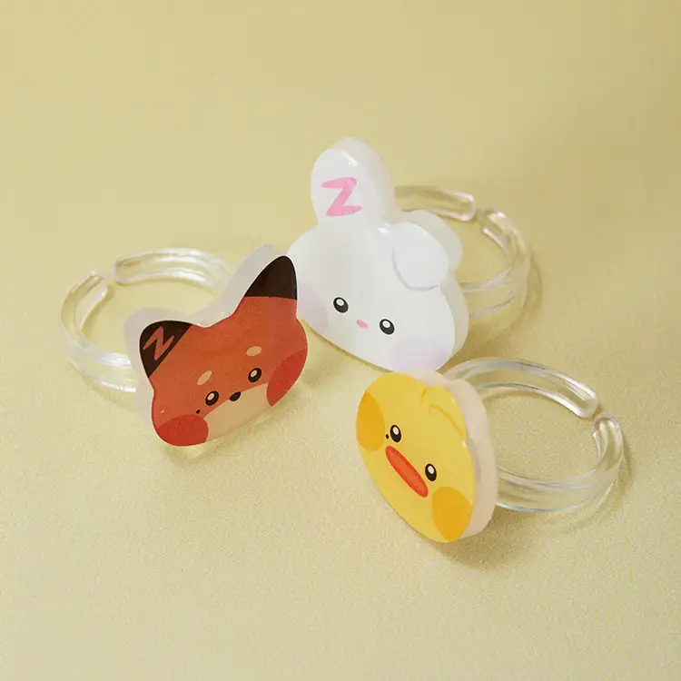ZEROBASEONE - zeroni FLUFFY Wonderland Random Acrylic Ring - Image 5